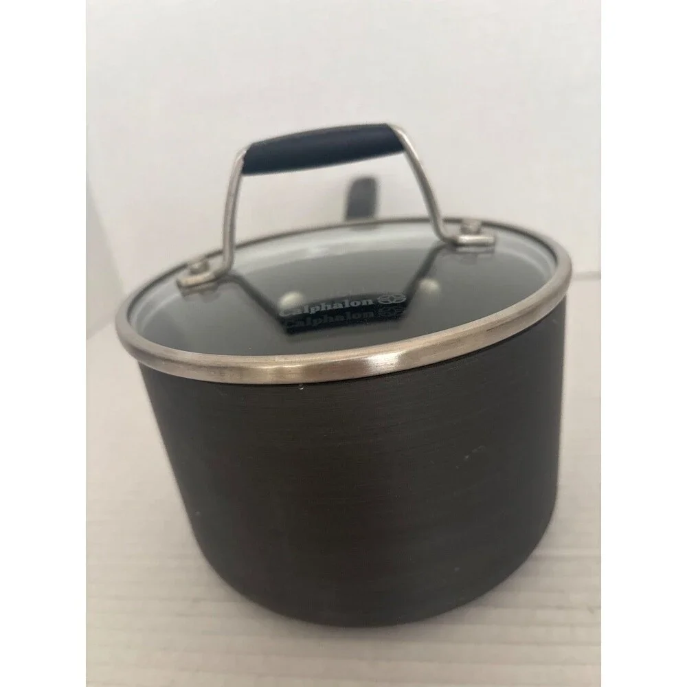 Select by Calphalon 1 1/2 qt Hard Anodized Sauce Cookware W/ Lid Made in the USA